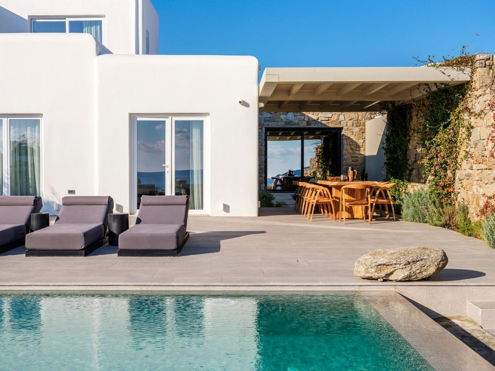 Blue Eye Grand Villa Mykonos Καλαφάτη Εξωτερικό φωτογραφία