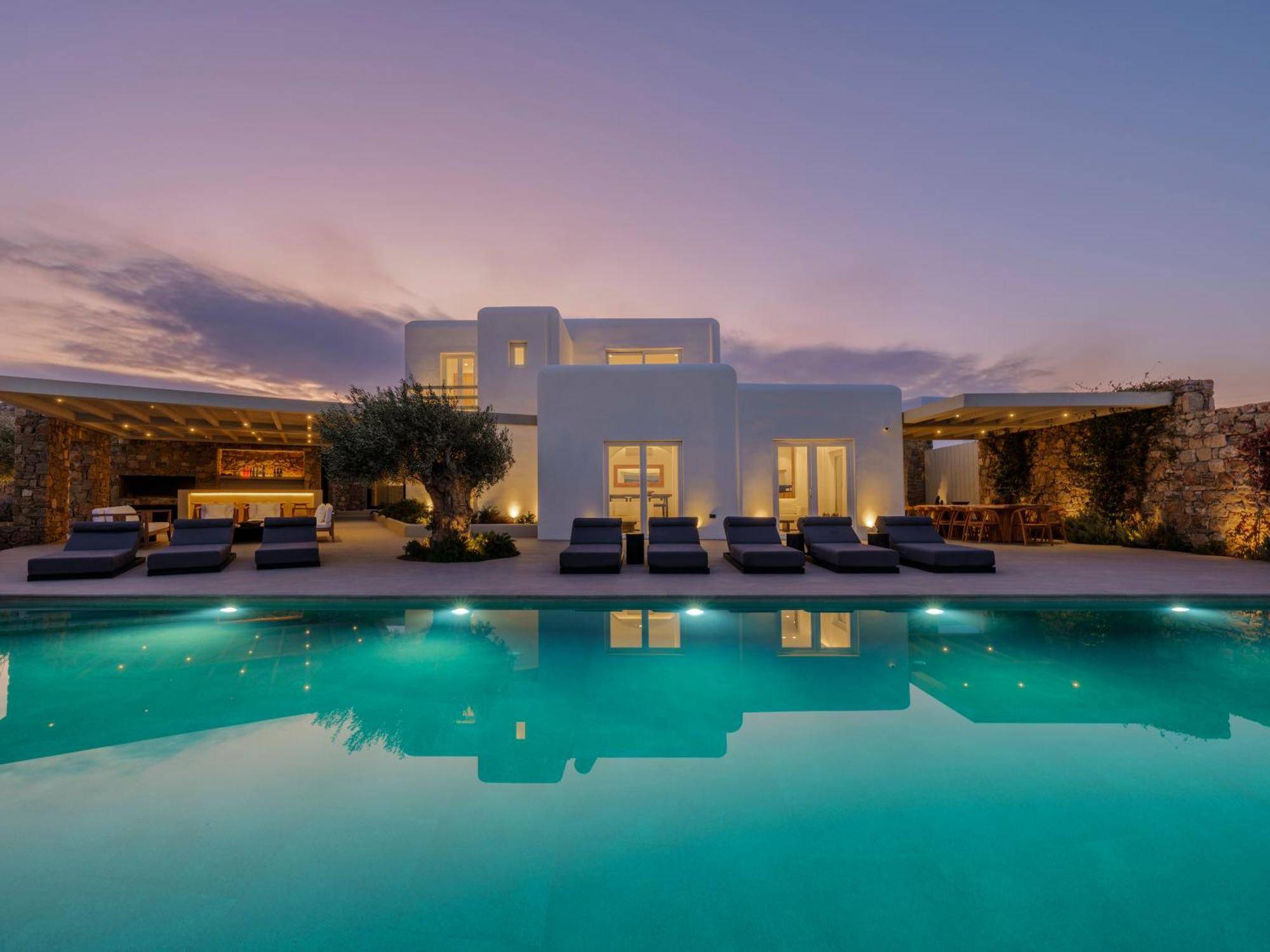 Blue Eye Grand Villa Mykonos Καλαφάτη Εξωτερικό φωτογραφία